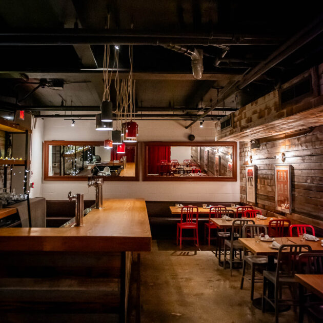 Private event space at Pizzeria Libretto Danforth
